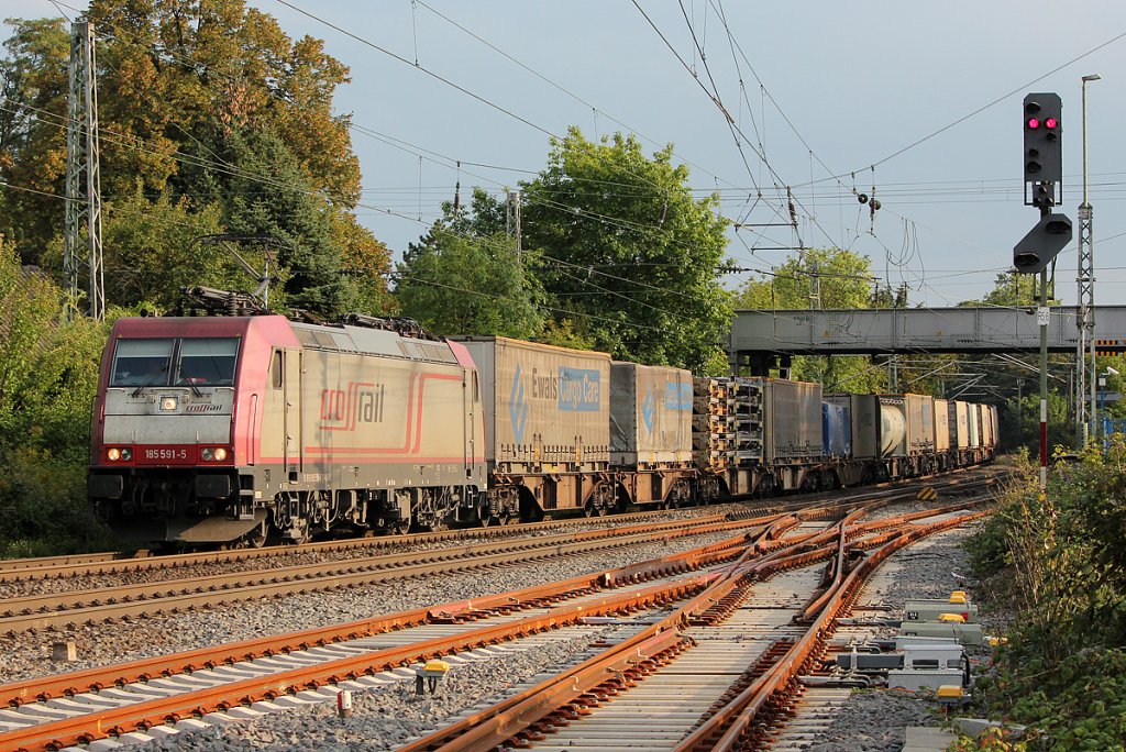 185 591-5 von X-Rail bei Br�hl Vochem am 02.09.2011