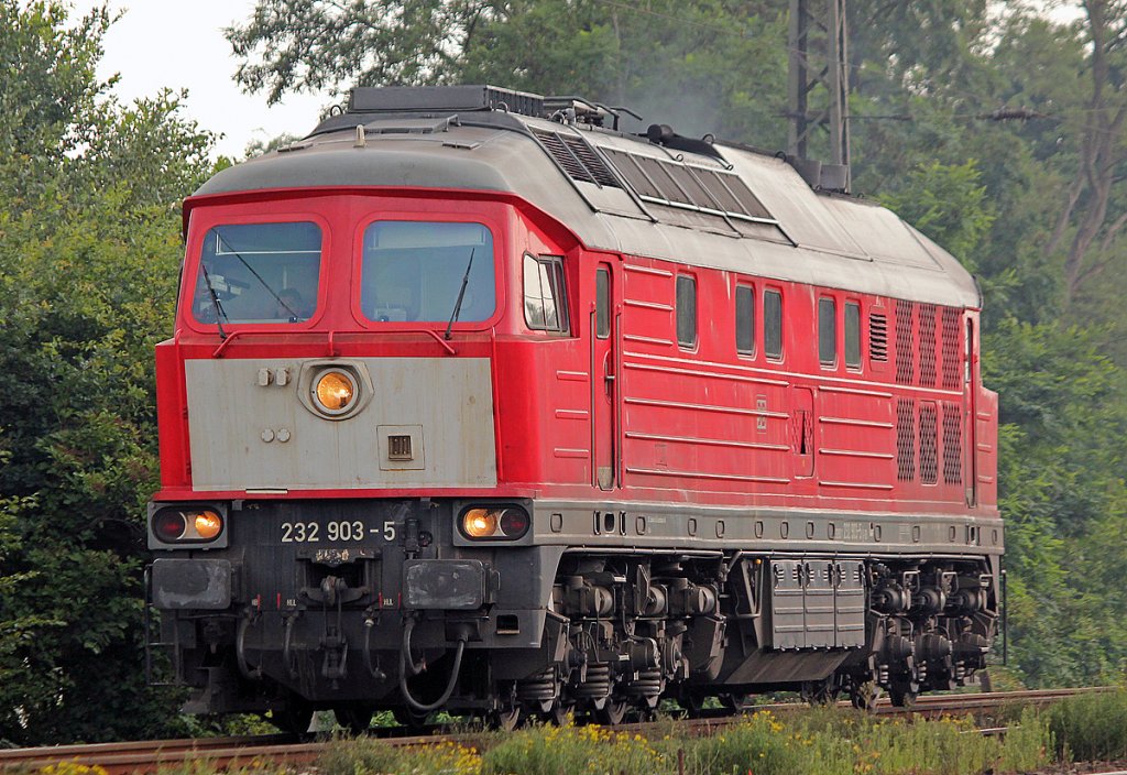 232 903-5 Lz aus dem Angertal kommend, in Duisburg Neudorf am 27.07.2011, Gru� an den Tf, der aus vielen RioGrande DVD´s bekannt sein d�rfte :-)!!