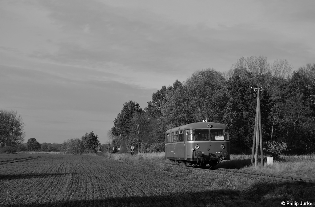 798 610-1 als PEG 79744 nach Putlitz am 29.10.2012 in Jakobsdorf.