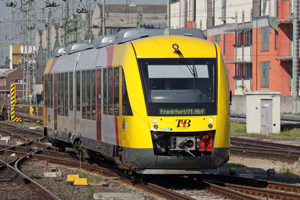 Der VT 206.2 der TSB in Frankfurt Hbf am 01,07,10