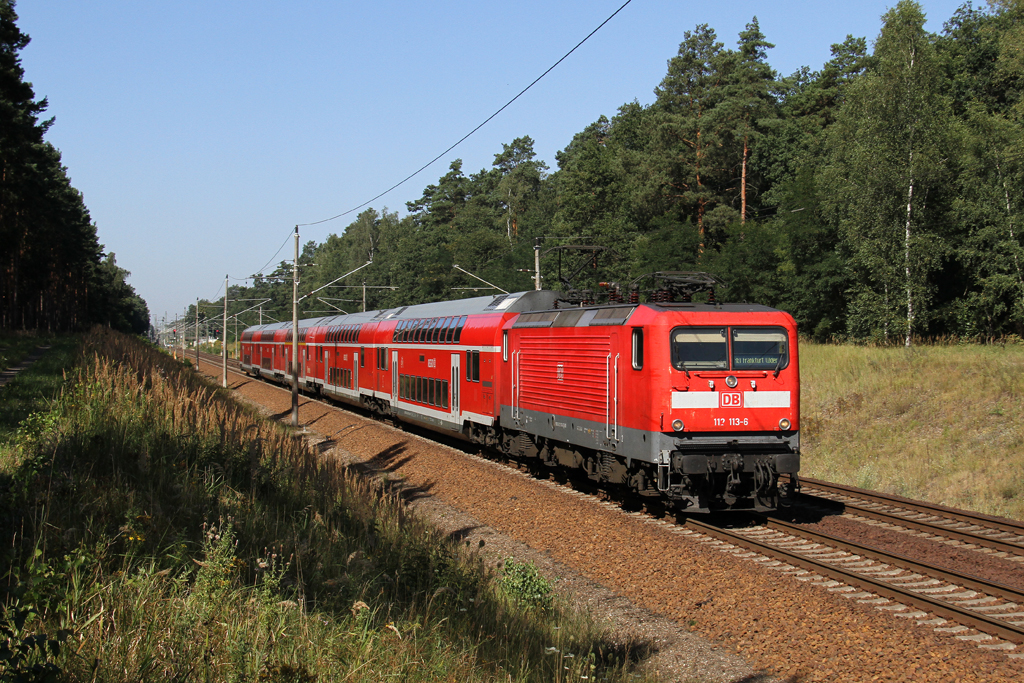 Die 112 113-6 in Fangschleuse am 19,08,12