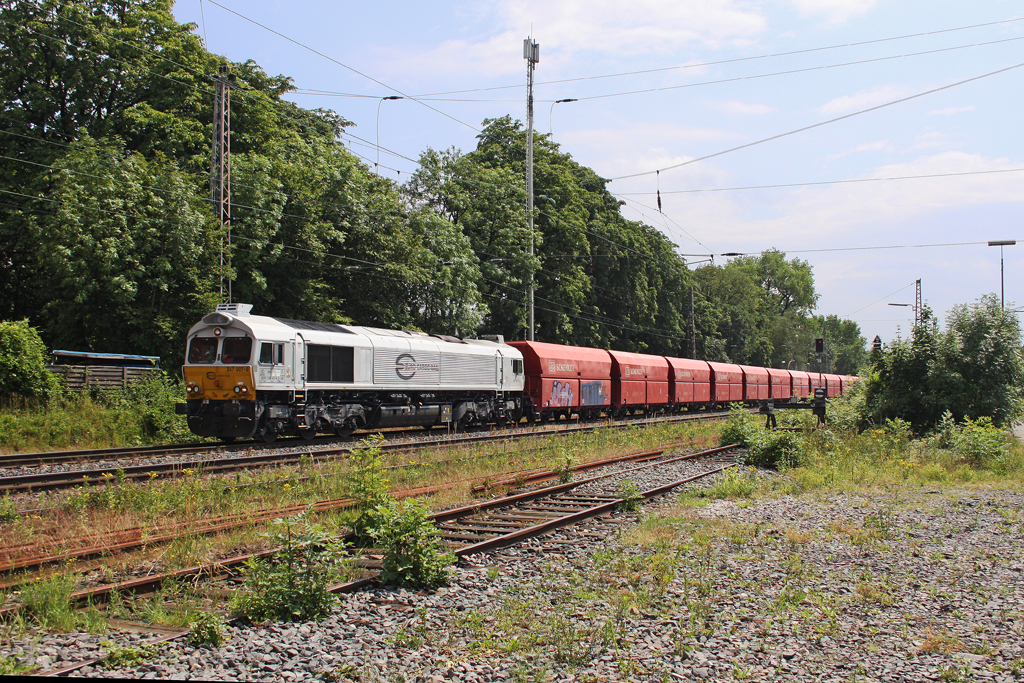 Die 247 007-8 in Ratingen Lintorf am 24,06,11