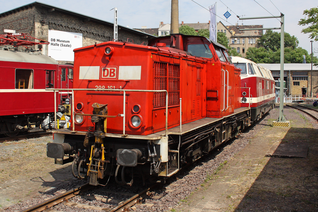 Die 298 161-1 im DB Museum Halle (Saale) am 02,07,10