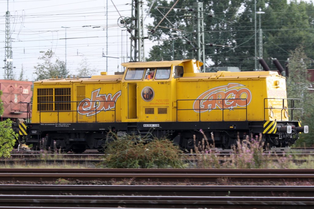 Die V100.17 der EBW in Maschen am 04,09,09