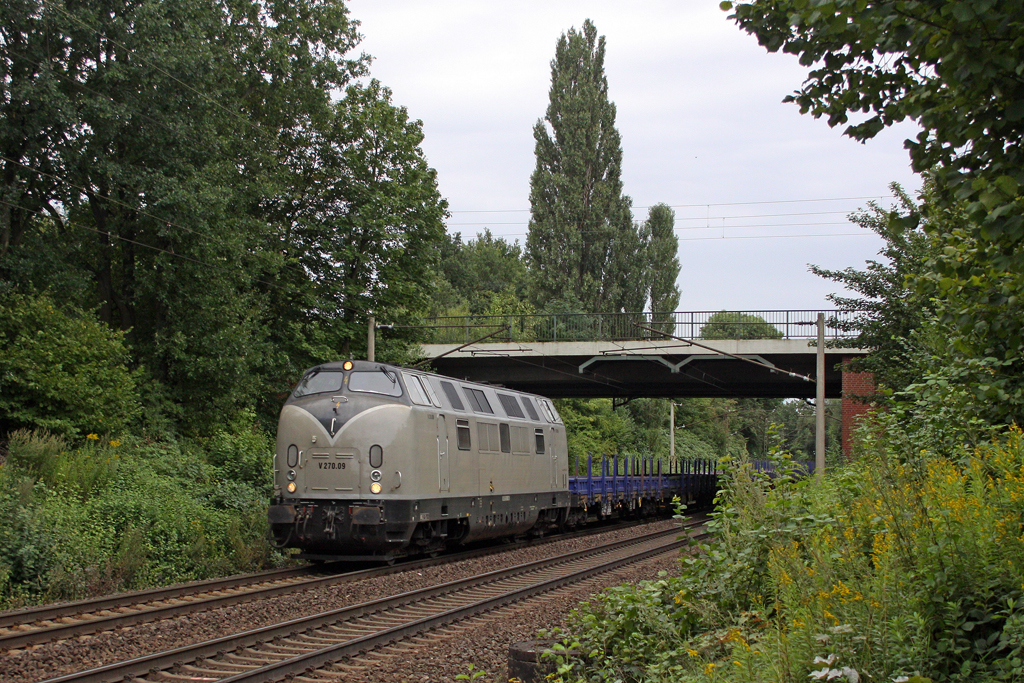 Die V270.09 in Hannover Limmer am 16,08,11