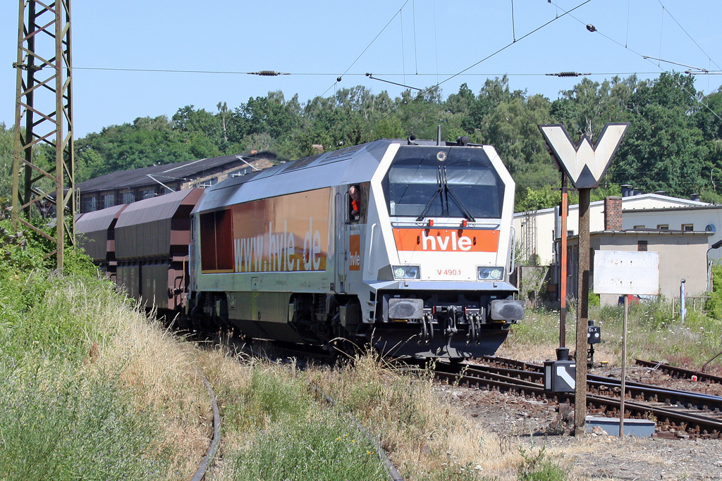Die V490.1 in Blankenburg am 08,07,10