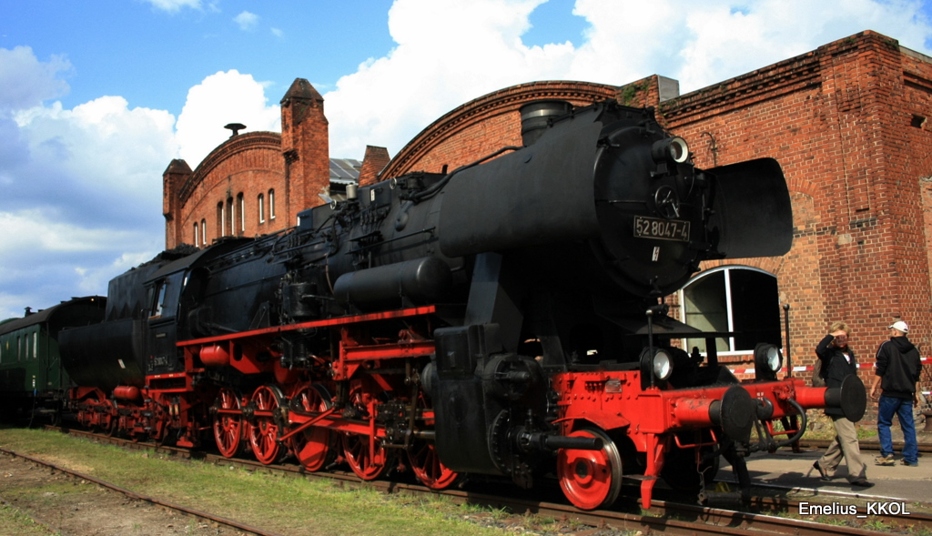 Ebenfalls am 04.09.2010 im DLW Meingen war die 52 8047 vertreten 