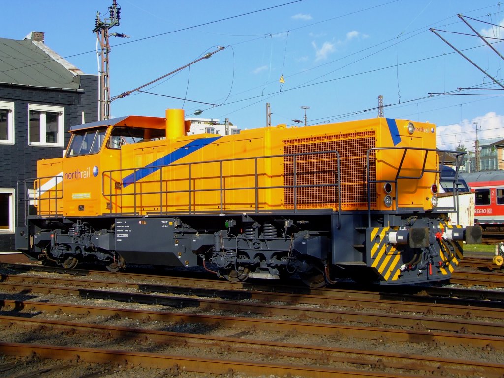 Northrail Leihlok eine Vossloh (MaK) G 1206 steht beim Museumstag am 04.09.2010 im S�dwestf�lische Eisenbahnmuseum in Siegen. Die Lok ist z.Z.. an die Kreisbahn Siegen-Wittgenstein  (KSW) vermietet.