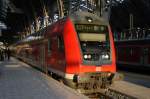 Die nur im Berufsverkehrs erreichte RB 32 wartet in Frankfurt am Main Hbf auf Abfahrt nach Bingen (Rhein)    Patrick E.