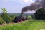41 360 und V200 116 mit einem Sonderzug aus Gerolstein am 08.06.2014 bei Schmidtheim.
