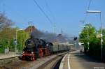 52 7596 mit einem Sonderzug am 05.05.2013 in Stuttgart-Feuerbach.