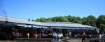 Eine Art Panorama des Ringlokschuppens des Bayerischen Eisenbahnmuseums N�rdlingen.