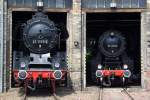 Die 41 1185-2 und 52 4900 im DB Museum Halle (Saale) am 02,07,10