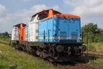 Die 212 311-5 und 212 261-2 in Neumarkt- St Veit am 04,08,10