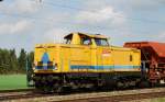 213 336-1, aufgenommen am 05.04.11, bei der Durchfahrt durch Gersthofen.