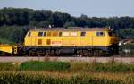 218 304-4, aufgenommen am 14.09.11, kurz nach Burgau, Strecke Ulm-Augsburg.