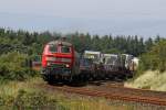 Die 218 380-4 und 218 831-6 bei Morsum am 14,08,12