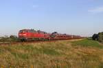 Die 218 319-2 und 218 366-3 bei Klanxb�ll am 15,08,12