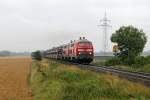 Die 218 831-6 und 218 369-7 bei Nieb�ll am 16,08,12