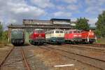 Die E40 128 , 216 067-9 , 217 014-0 , 218 217-8 und 290 001-7 im RIM in K�ln Nippes am 25,08,12