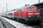 Und hier sihet man das der f�nfteilige ICE415T von nur einer 218.8 aus abgeschleppt wird.