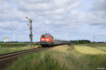 218 379-6 und 218 380-4 mit dem IC 2311 (Westerland(Sylt) - Stuttgart Hbf) am 06.07.2017 bei Lenshallig.