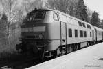 Langsam wird es Schwarz um die 218er auf der Steilstrecke.