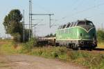 V200 053 der Brohltalbahn in Porz Wahn am 28.09.2011