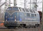 221 136-5 der EGP (Eisenbahngesellschaft Potsdam)verl�sst den Gbf.