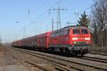 Die 225 021-5 in Ratingen Lintorf am 07,03,11