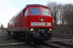 Die 232 654-4 wartet in Dornap-Hahnenfurt auf die abfahrt , am 24,02,10