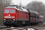Die 232 428-3 bei der Ankunft in Dornap Hahnenfurt am 12,03,10