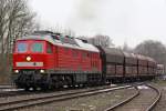 Die 232 428-3 bei der Ankunft in Dornap Hahnenfurt am 12,03,10