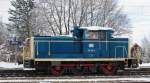 Dieses Schmuckst�ck, 260 106-0, fuhr mit ziemlich ungesunden Fahrger�uschen, solo durch A�ling. Aufgenommen am 20.02.13.