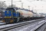 Die V2106 der MWB in K�ln West am 06,01,10