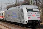 101 028-9 am Zugschluss von IC2312 in Bonn Oberkassel am 28.03.2012