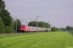 101 080-0 mit dem IC 2012 (Oberstdorf - Leipzig Hbf) am 04.05.2014 bei Brühl-Schwadorf.