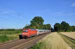 101 018-0 mit dem EC 114 (Klagenfurt Hbf - Münster(Westf)Hbf) am 10.07.2015 zwischen Roisdorf und Sechtem.