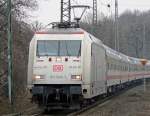 101 034-7 in K�ln West am 21.01.2010