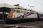 110 329 mit einem Sonderzug in Hannover HBF am 08.05.2010    