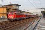 Die 110 489-2 in Wolfsburg Hbf am 17,08,11