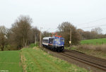 110 469-4 als DLr 469 (Delitzsch - Köln Bbf) am 02.04.2016 bei Haan-Ellscheid.