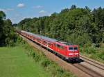 Unsere gut alte 111 027, Ex  850 Jahre M�nchen  mit dem RE nach Salzburg Hbf.