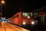 Und mal wieder 111 127 am Abend in Koblenz Hbf.