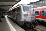 111 027 steht in M�nchen abgestellt.