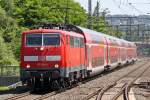 Die 111 124-4 in Wuppertal Vohwinkel am 16,06,10