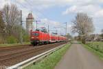 Die 112 177 in Brokstedt am 05,05,13 