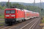 Die 112 137 in Wuppertal Steinbeck am 27,05,10