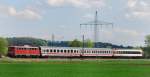113 268-7, aufgenommen mit einem PbZ, am 04.05.12, kurz vor Mindelaltheim.