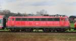 115 383-2, aufgenommen als Zweitlok eines Schad-PbZ, am 11.04.13, kurz vor Burgau.
